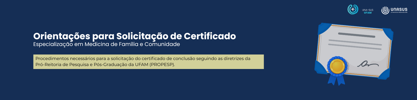 Orientações para Solicitação de Certificado