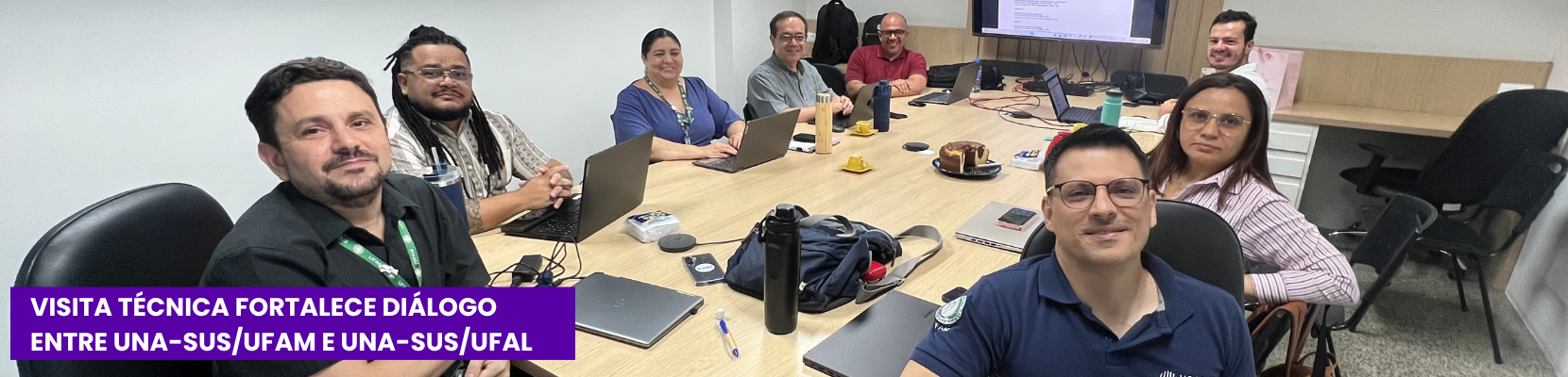 Visita técnica fortalece diálogo entre UNA-SUS/UFAM e UNA-SUS/UFAL