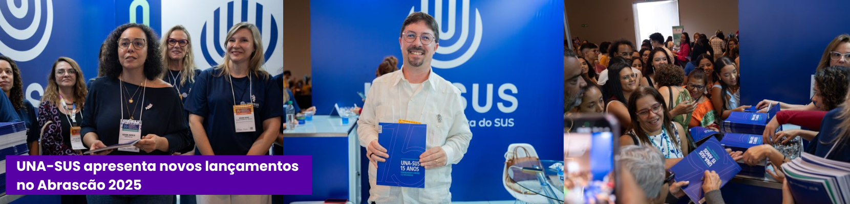 UNA-SUS apresenta novos lançamentos no Abrascão 2025